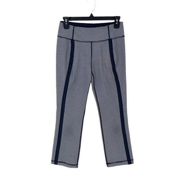 Lululemon Coast To Class Pant Gingham Inkwell Size 6‎ Navy White - Picture 2 of 10